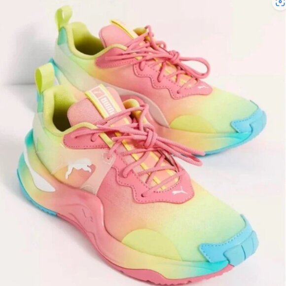 Puma FP Movement Tie Dye Rise Sneakers size 7.5 - Picture 1 of 7
